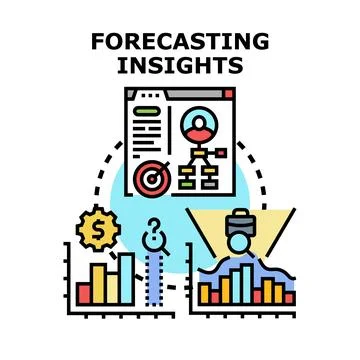 Forecasting insights for business analysis and future strategy Stock Illustration