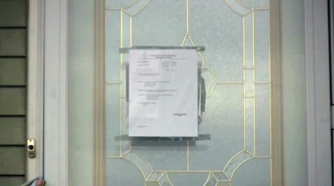 Foreclosure during the holidays Stock Footage 299929