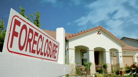 Foreclosure Realty Sign HD Stock Footage