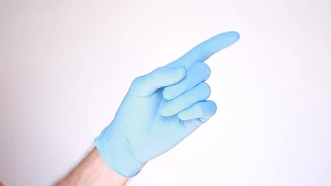 Forefinger preventing gesture in gloves 動画素材 96239866