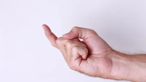 Forefinger showing and making gesture To Vídeos de archivo 89866223