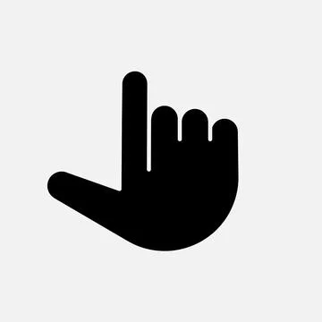 Forefinger web emoji icon. Vector simple forefinger Stock Illustration