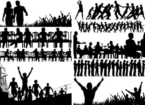 Foreground people Illustration