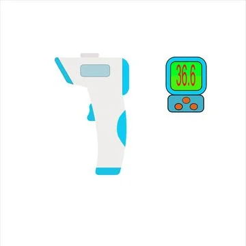 Forehead thermometers Stock Illustration