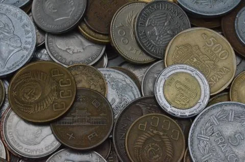Foreign Coins 2 Stock Photos
