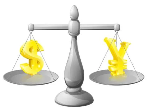 Foreign exchane rate concept イラスト素材