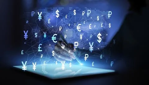 Foreign Exchange Currency Trading Platform for Global Market Investment and.. Stock Photos