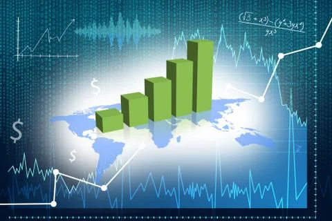 Foreign exchange market. Elements of this image furnished by NASA. Stock Illustration