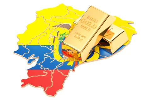 Foreign-exchange reserves of Ecuador concept, 3D rendering Stock Illustration