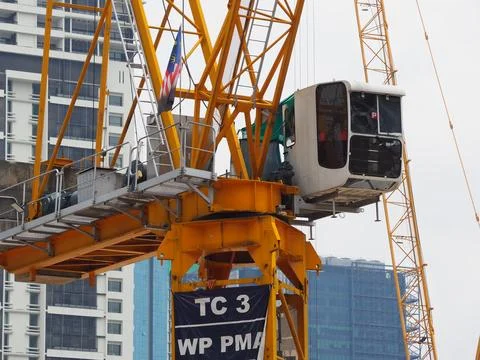 Foreign workers are working in a construction site Stock Photos