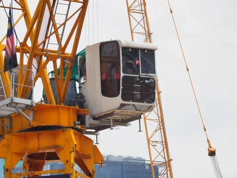 Foreign workers are working in a construction site Stock Photos