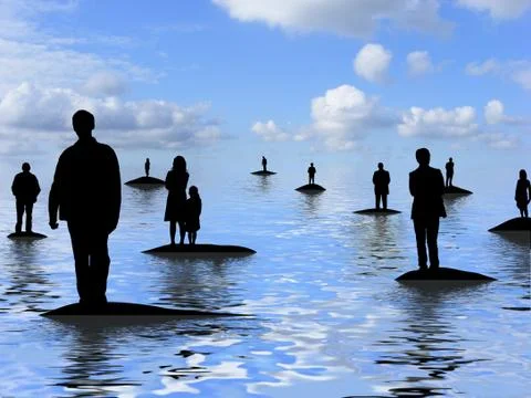 Foreigners Stock Illustration