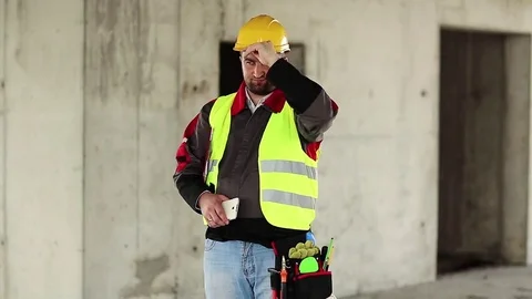 Foreman at construction site Stock Footage 83889073