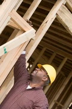 Foreman Examining Framework Stock Photos