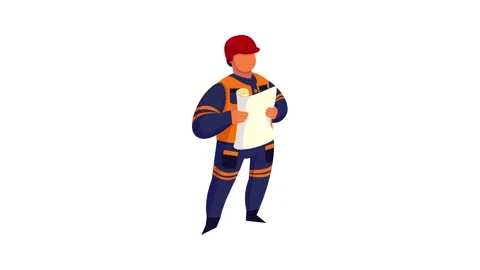 Foreman icon animation Stock Footage 152557375