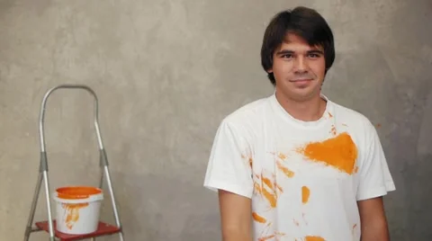 Foreman painting Stock Footage 12293064