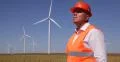 Foreman Walk Wind Turbines Farm Looking Activity Analyze Windmills Good Working 4k or 4k+ Resolution