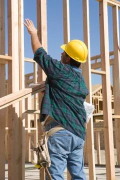 Foreman Working At A Construction Site Stock Photos