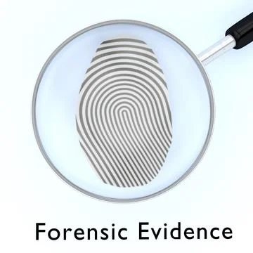 Forensic Evidence concept 스톡 일러스트