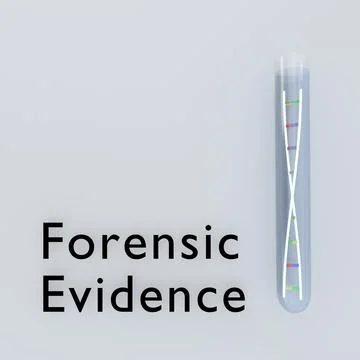 Forensic Evidence concept Stock Illustration