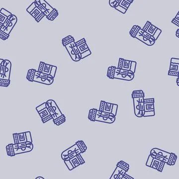 Forensic evidence crime line vector seamless pattern Stock Illustration