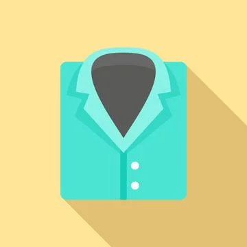 Forensic laboratory shirt icon, flat style Illustrazione stock
