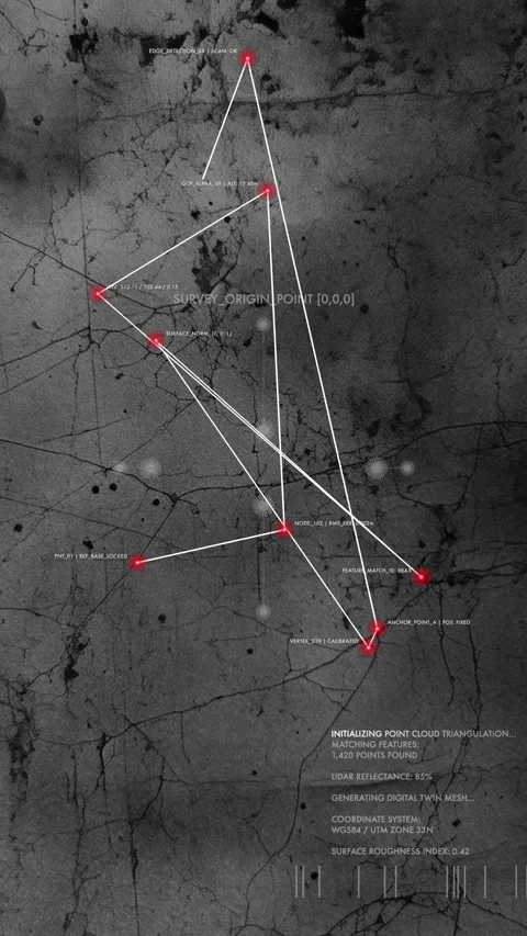 Forensic Mapping Interface with Tech Data Visualization Stock Footage 330970154