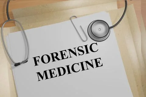 Forensic Medicine concept Illustrazione stock