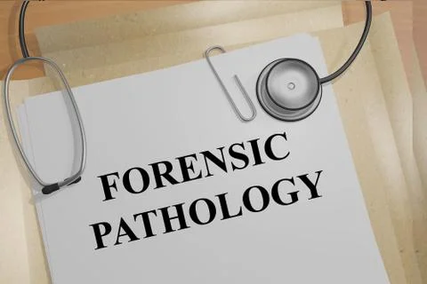 Forensic Pathology concept 스톡 일러스트