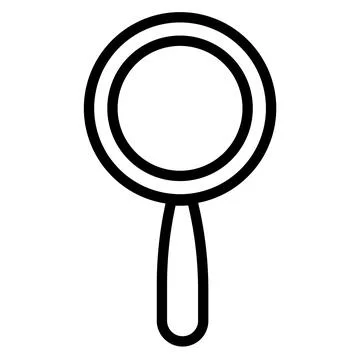 Forensic search line icon isolated on white background. Black flat thin ico.. Stock Illustration