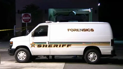 Forensics Van Stock Footage 943525