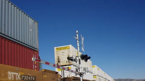 Foreshortening Train Stock Footage 882098