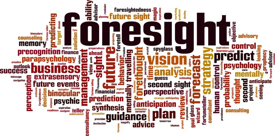 Foresight word cloud Stock Illustration