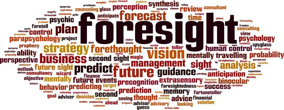 Foresight word cloud Stock Illustration