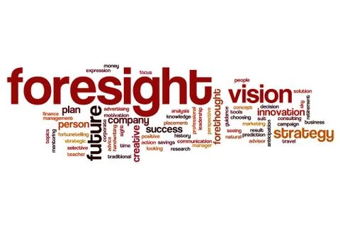 Foresight word cloud Stock Illustration