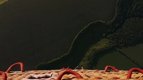 Forest and field Located Under Flying Aerostat Stock-Footage 111891406