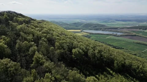 Forest and Hills in the spring sunshine Stock Footage 240827519