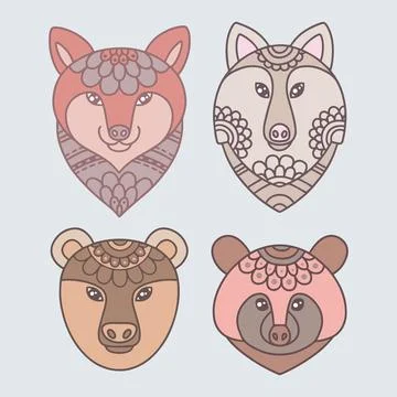 Forest Animals Illustrazione stock