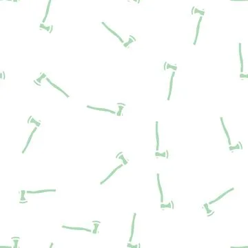 Forest axe hatchet glyph vector seamless pattern Stock Illustration