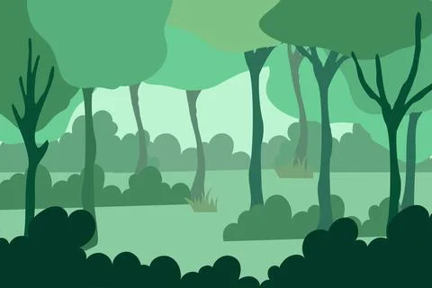 Forest Background Vector Illustrazione stock