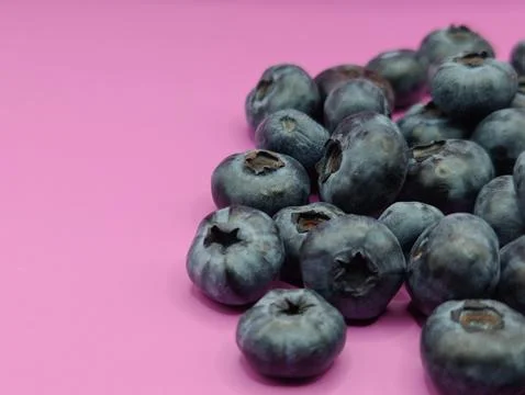 Forest berries on the table Stock Photos
