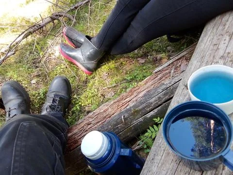 Forest Blue Tea Stock Photos