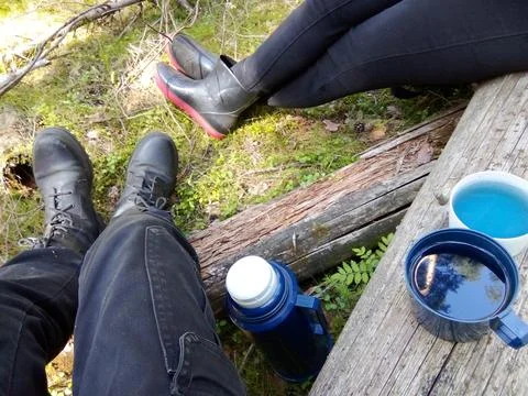 Forest Blue Tea Stock Photos