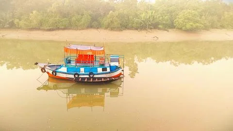 Forest boat Foto stock