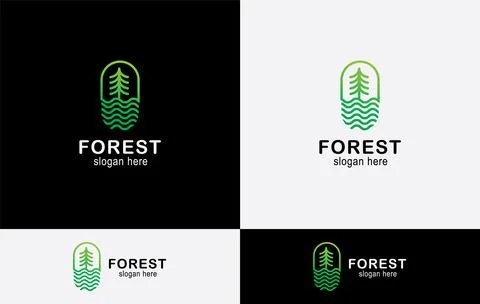 Forest brand logo Stock Illustration