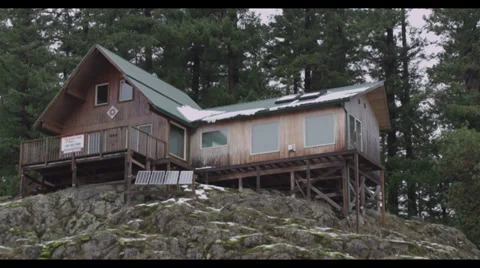 Forest Cabin Stock Footage 31932511