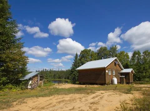 Forest cabin Foto stock