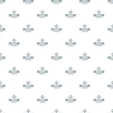 Forest camping pattern vector seamless Illustrazione stock