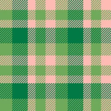 Forest check textile tartan, basic pattern vector fabric. Infinity seamless.. Stock Illustration