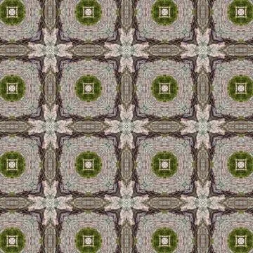 Forest checkers abstract pattern Stock Illustration